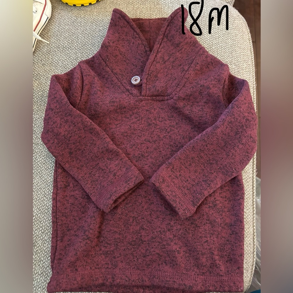 Kids Burgundy Sweater